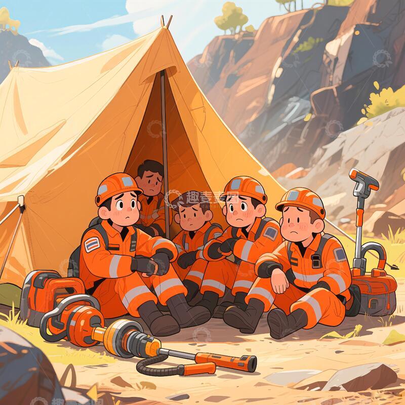 高清大图下载【趣麦麦图】矿山救护 矿山救援漫画2