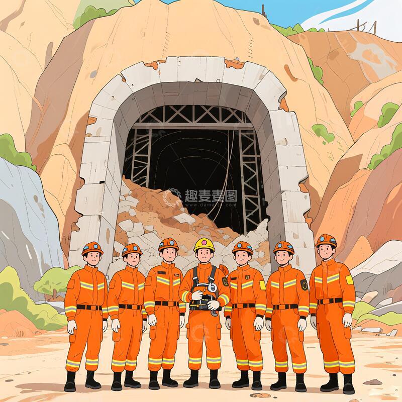 高清大图下载【趣麦麦图】矿山救援漫画14