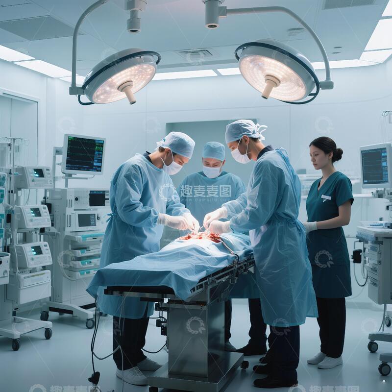 高清大图下载【趣麦麦图】医院医疗做手术