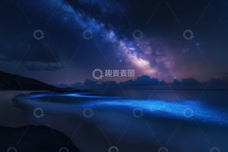 高清大图下载【趣麦麦图】夜空中的星河璀璨