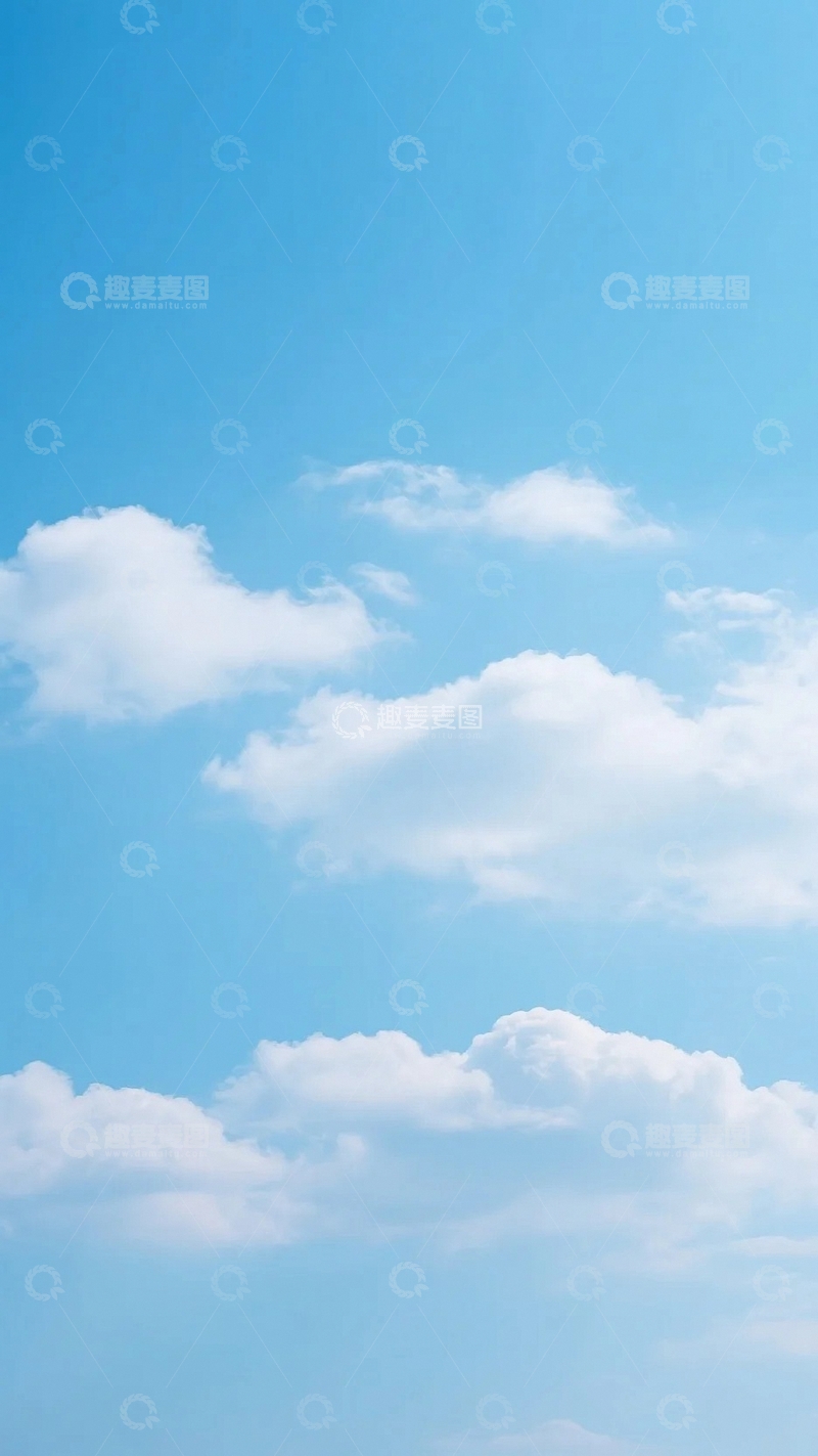 高清大图下载【趣麦麦图】蓝天白云晴朗的天空07