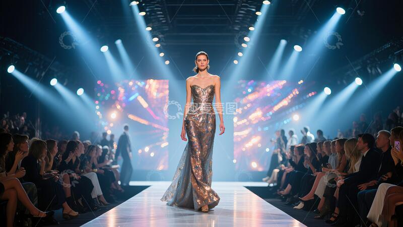 高清大图下载【趣麦麦图】走秀模特时装走秀