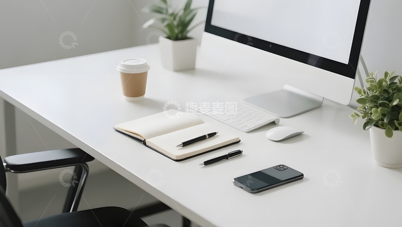 高清大图下载【趣麦麦图】简约的办公桌面