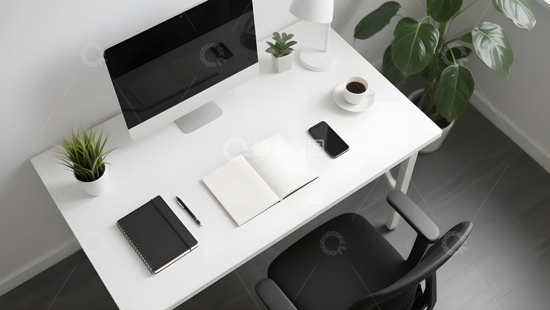 高清大图下载【趣麦麦图】整洁简约办公桌面