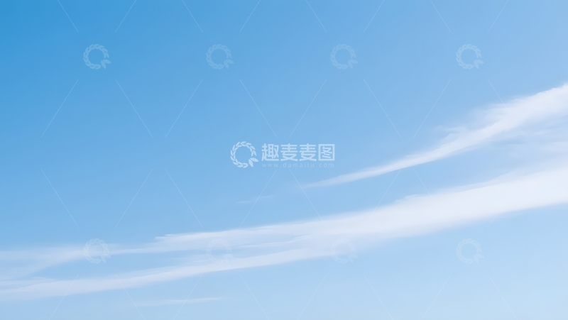 高清大图下载【趣麦麦图】万里无云的天空景致