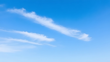 夏日里的蓝天云朵