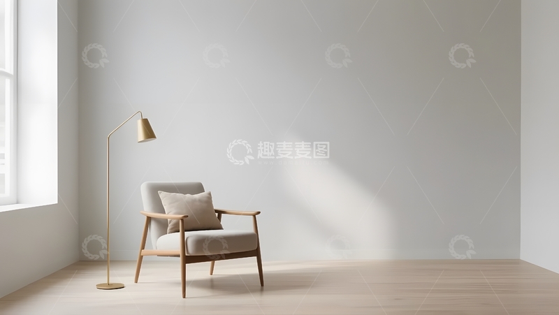 高清大图下载【趣麦麦图】极简风室内休息椅子