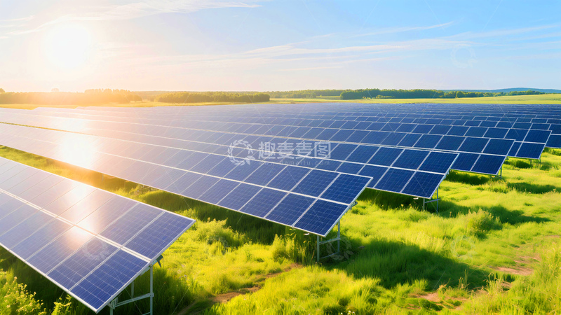 高清大图下载【趣麦麦图】新能源太阳能发电