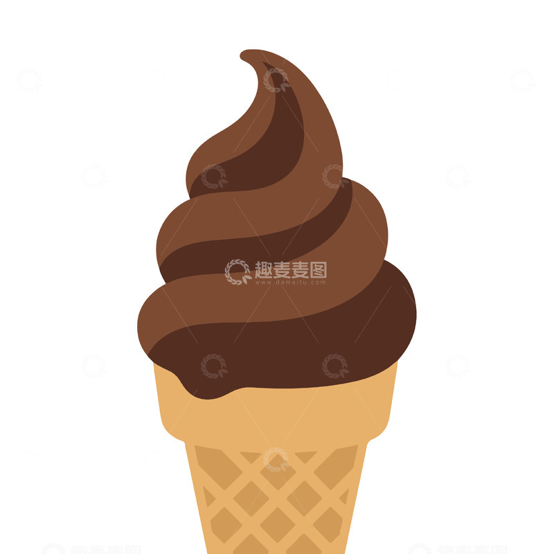 源文件下载【趣麦麦图】扁平冰淇淋的色彩甜品12