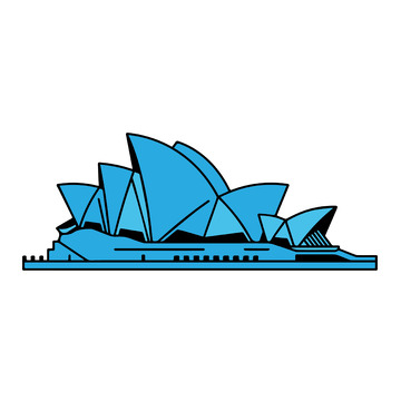 艺术悉尼歌剧院插画