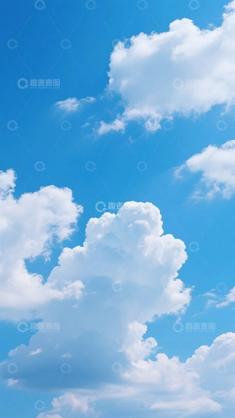 高清大图下载【趣麦麦图】蓝天白云晴朗的天空061