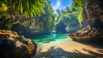 海边的山涧清溪