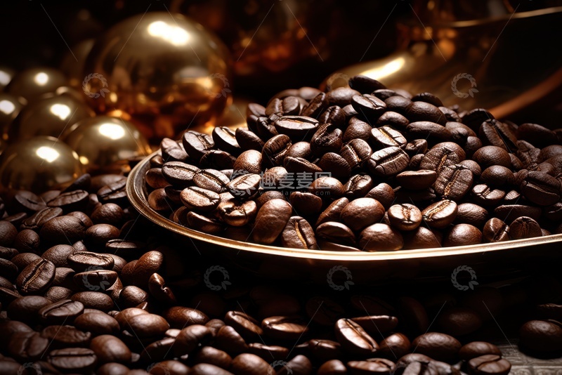 高清大图下载【趣麦麦图】一堆新鲜的咖啡豆