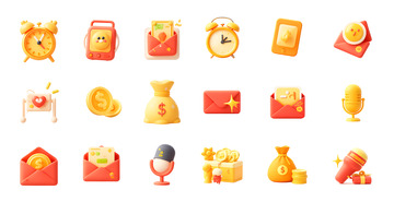 电商优惠促销图标