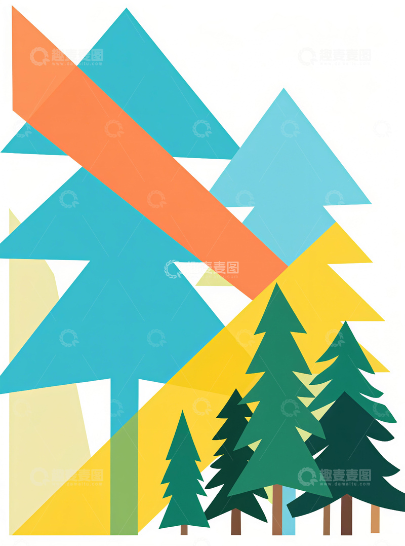 高清大图下载【趣麦麦图】客厅挂画三联画