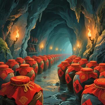 山洞藏酒坛原浆酒12