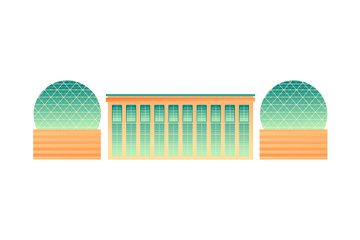 上海国际会议中心建筑线稿地标建筑景点