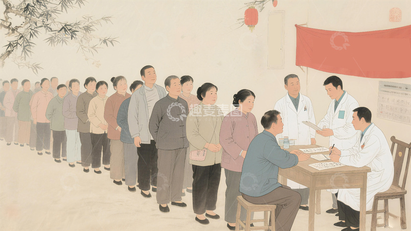 高清大图下载【趣麦麦图】医疗下乡活动