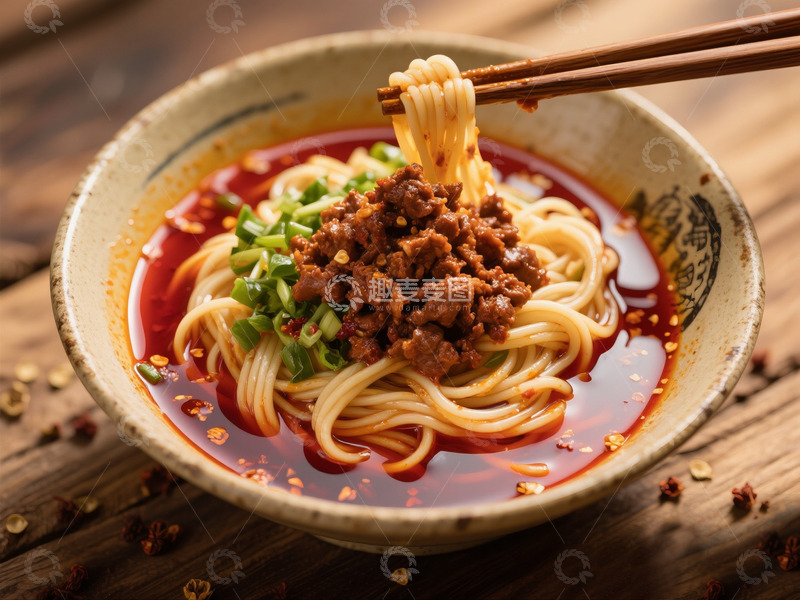 高清大图下载【趣麦麦图】四川担担面美食高清特写