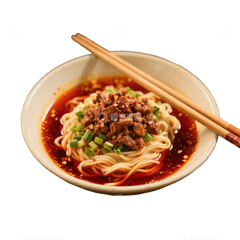 高清大图下载【趣麦麦图】四川担担面免扣素材摄影图