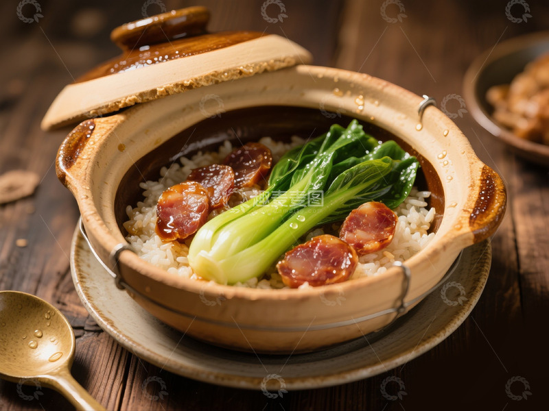 高清大图下载【趣麦麦图】砂锅煲仔饭美食高清摄影