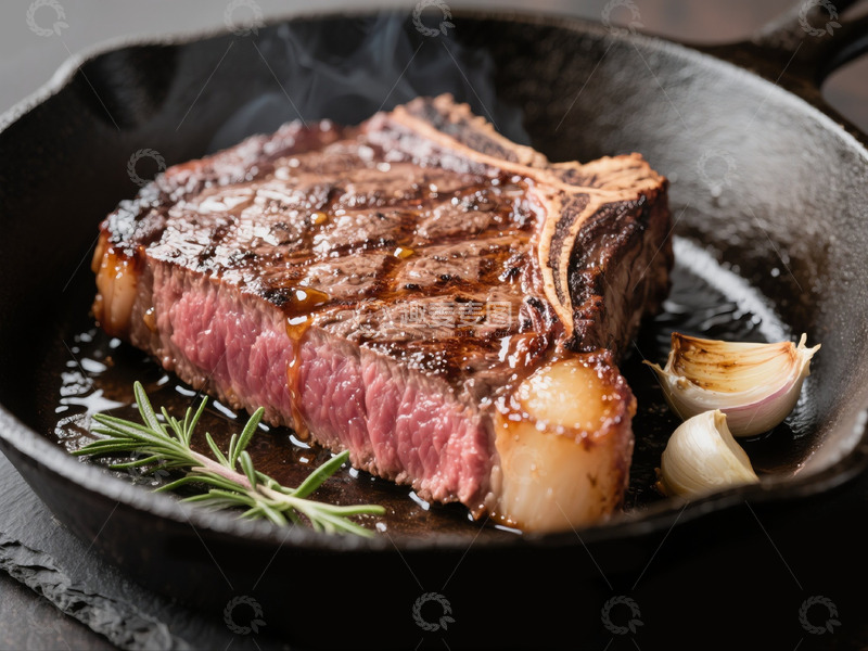 高清大图下载【趣麦麦图】盘中的牛排西餐美食摄影