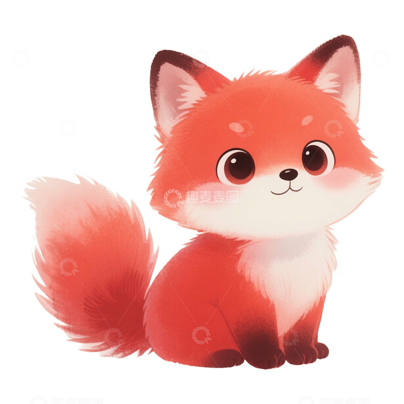 高清大图下载【趣麦麦图】可爱小狐狸免抠元素
