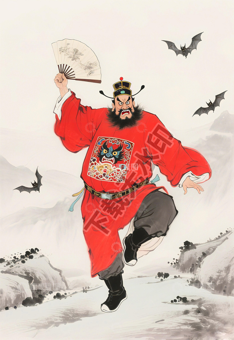 高清大图下载【趣麦麦图】钟馗威武霸气镇邪除妖