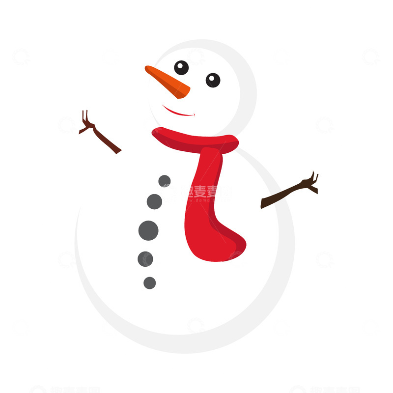 源文件下载【趣麦麦图】圣诞节万圣节雪人人偶围巾
