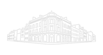 黑白建筑线稿法国酒店建筑