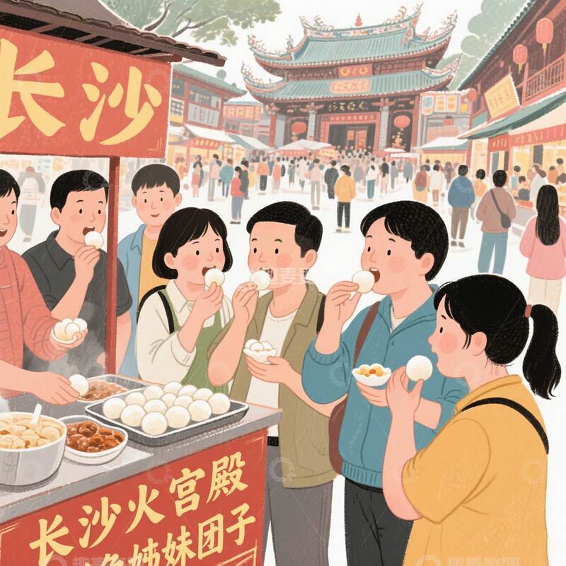 高清大图下载【趣麦麦图】姊妹团子  湖南  长沙