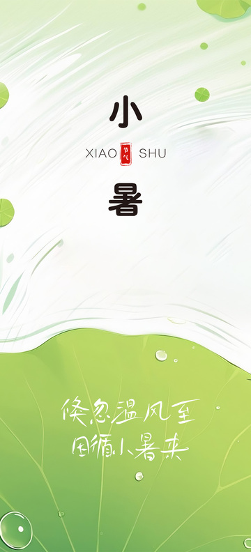 小暑二十四节气海报