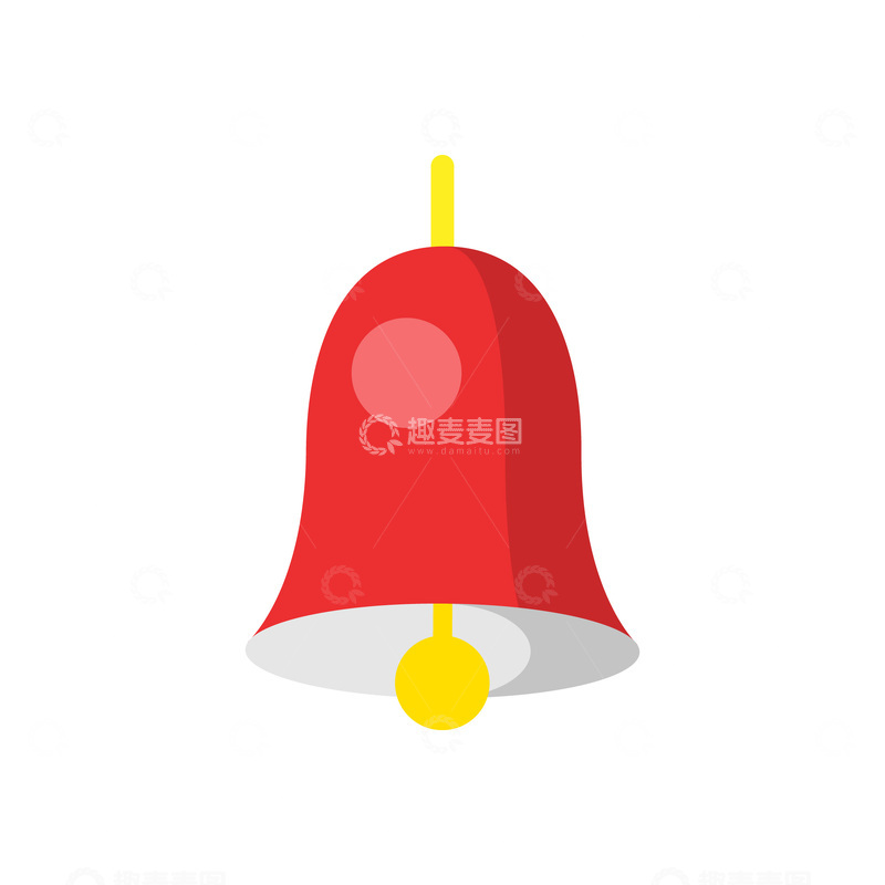 源文件下载【趣麦麦图】圣诞节铃铛响铃乐器装饰品