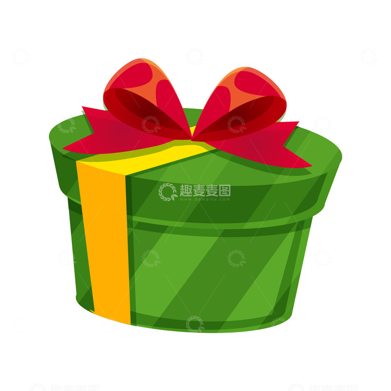 源文件下载【趣麦麦图】圣诞节万圣节蝴蝶结礼品盒子礼盒