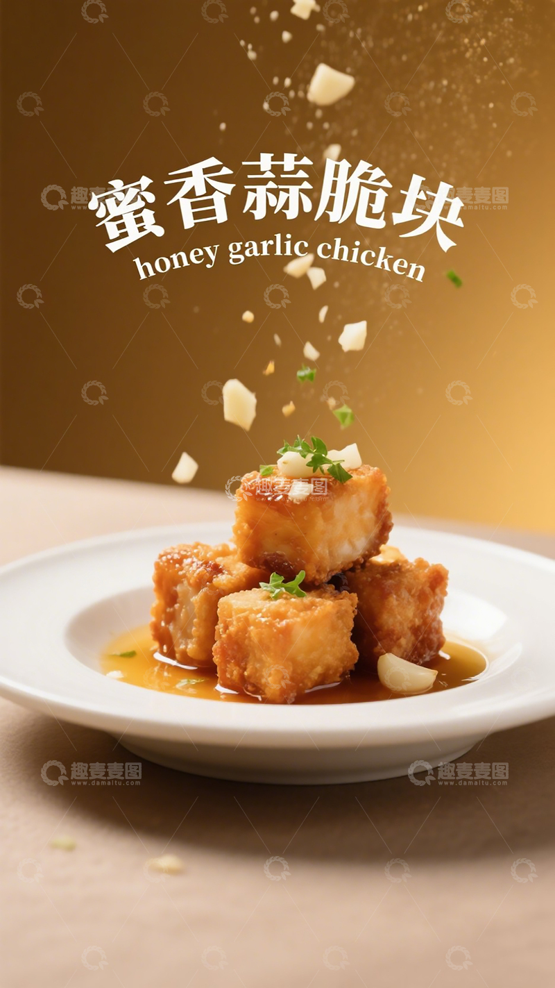 字体设计“蜜香蒜脆块”1