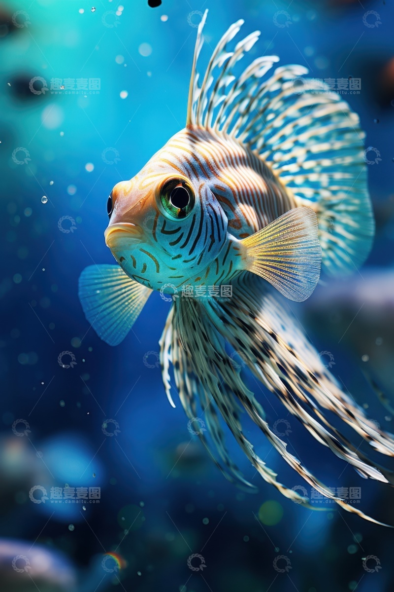 高清大图下载【趣麦麦图】大海里游泳的蝴蝶鱼