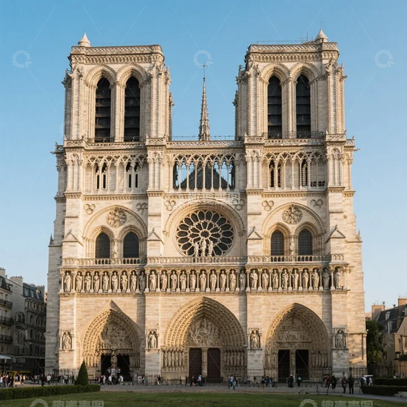 高清大图下载【趣麦麦图】法国巴黎圣母院