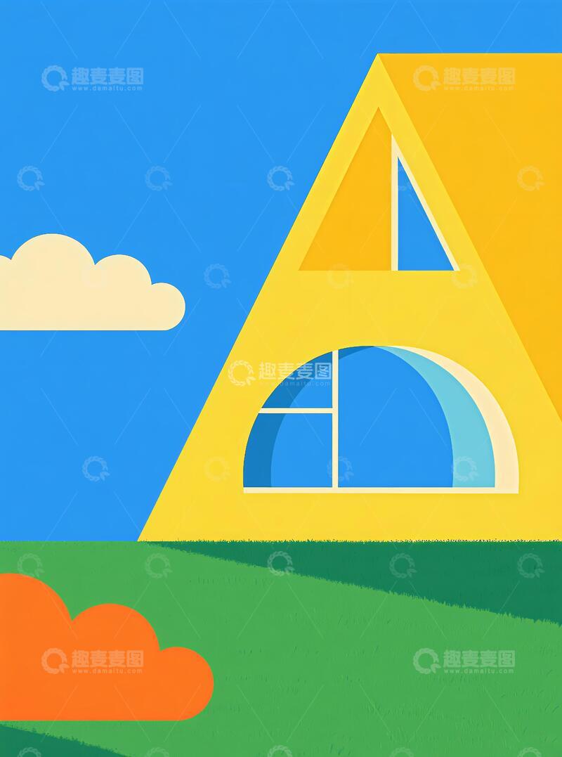 高清大图下载【趣麦麦图】房子主题抽象画