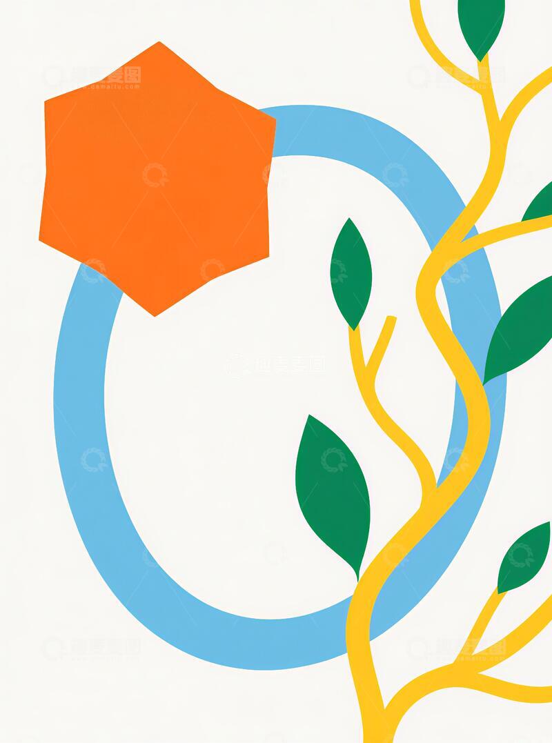 高清大图下载【趣麦麦图】简约时尚抽象客厅挂画