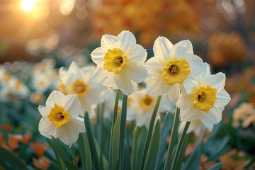 唯美的水仙花素材 