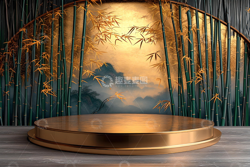 高清大图下载【趣麦麦图】传统中式展台 