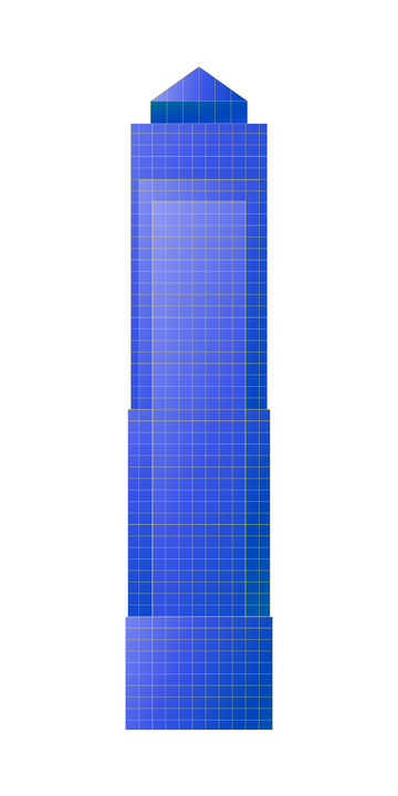 写字楼大厦高楼办公楼城市建筑线稿