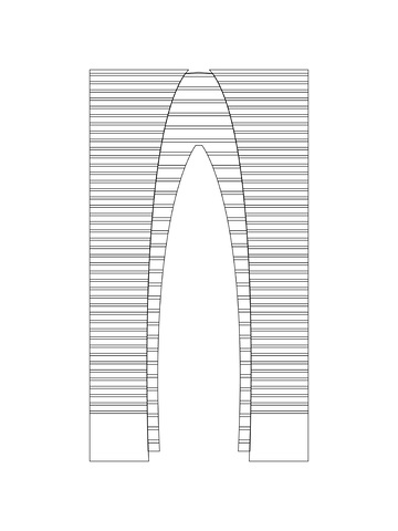 苏州东方之门大厦黑白建筑线稿地标景点