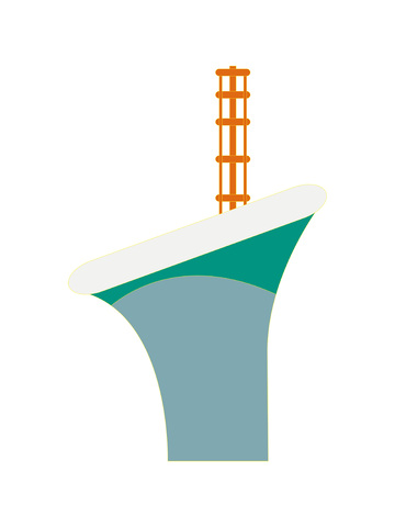 武汉未来城建筑线稿地标景点建筑物