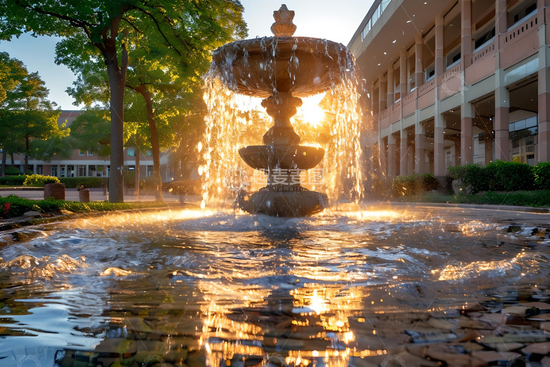 高清大图下载【趣麦麦图】阳光下的喷泉素材 (5)
