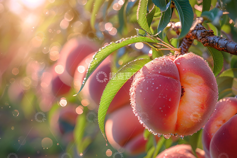 高清大图下载【趣麦麦图】阳光下的桃子 (1)