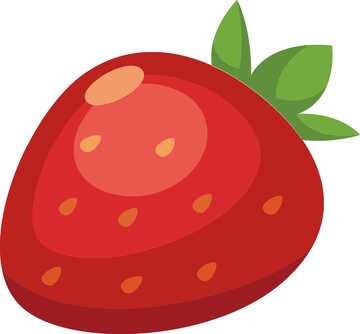卡通草莓矢量图