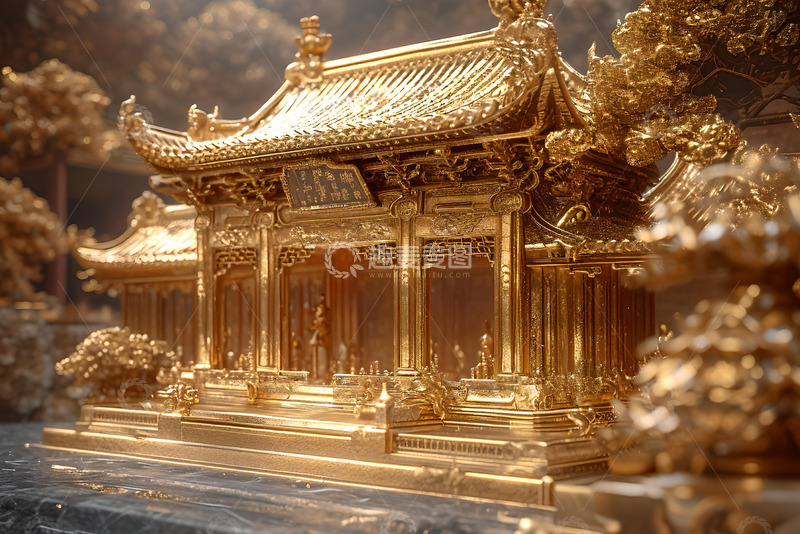 高清大图下载【趣麦麦图】金色传统中国风素材 (3)