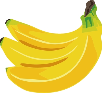 卡通香蕉矢量图
