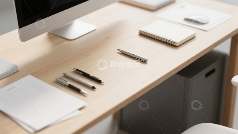 高清大图下载【趣麦麦图】办公文具桌面